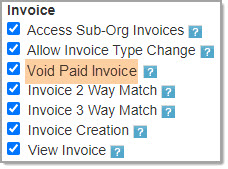 Void Payment Permission